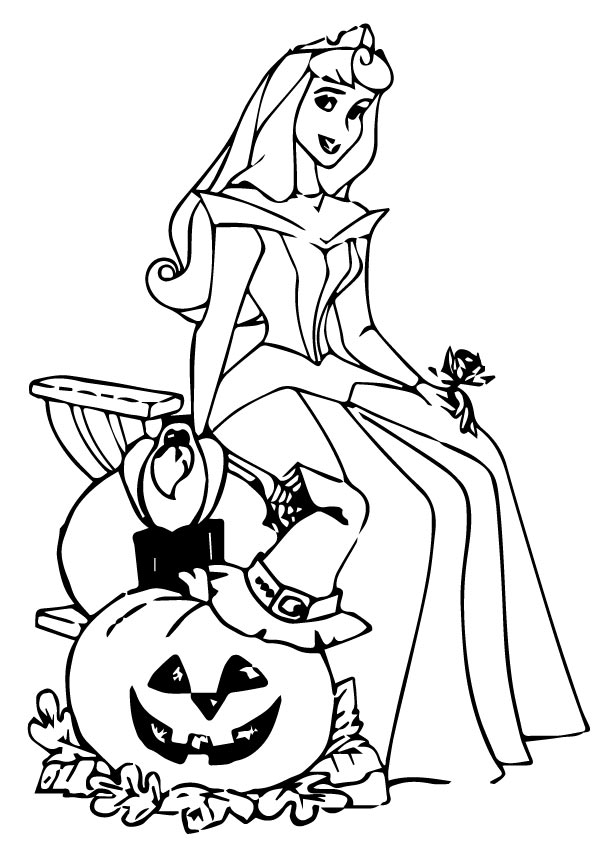 Plansa de colorat cu Halloween 39 96